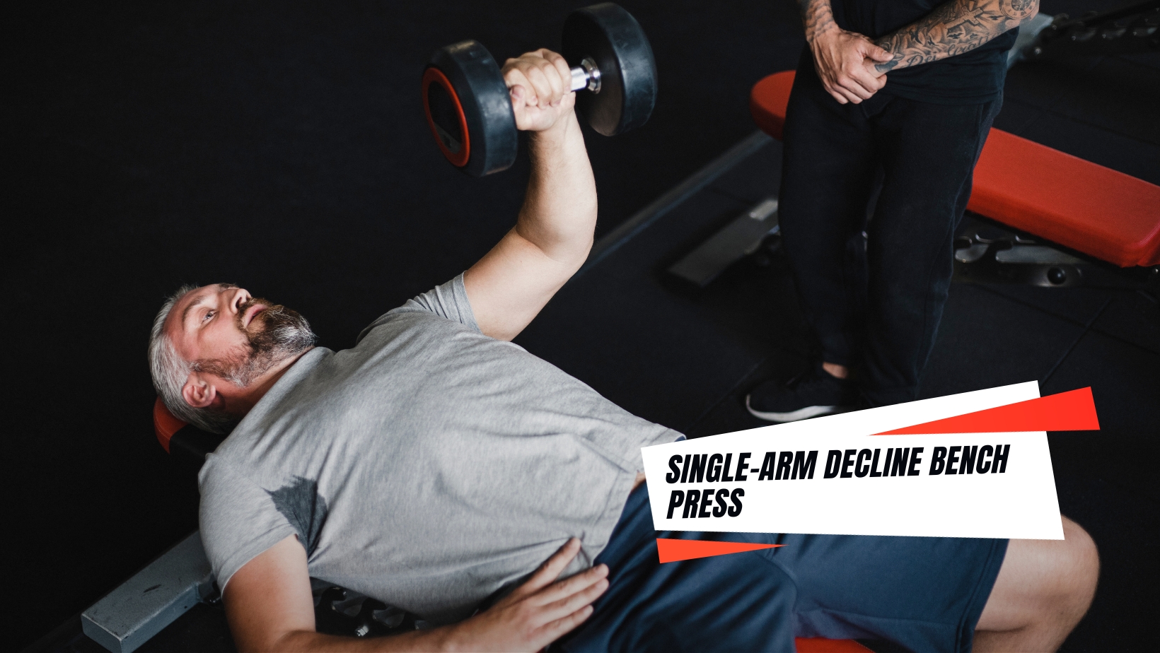 Single Arm Decline Bench Press