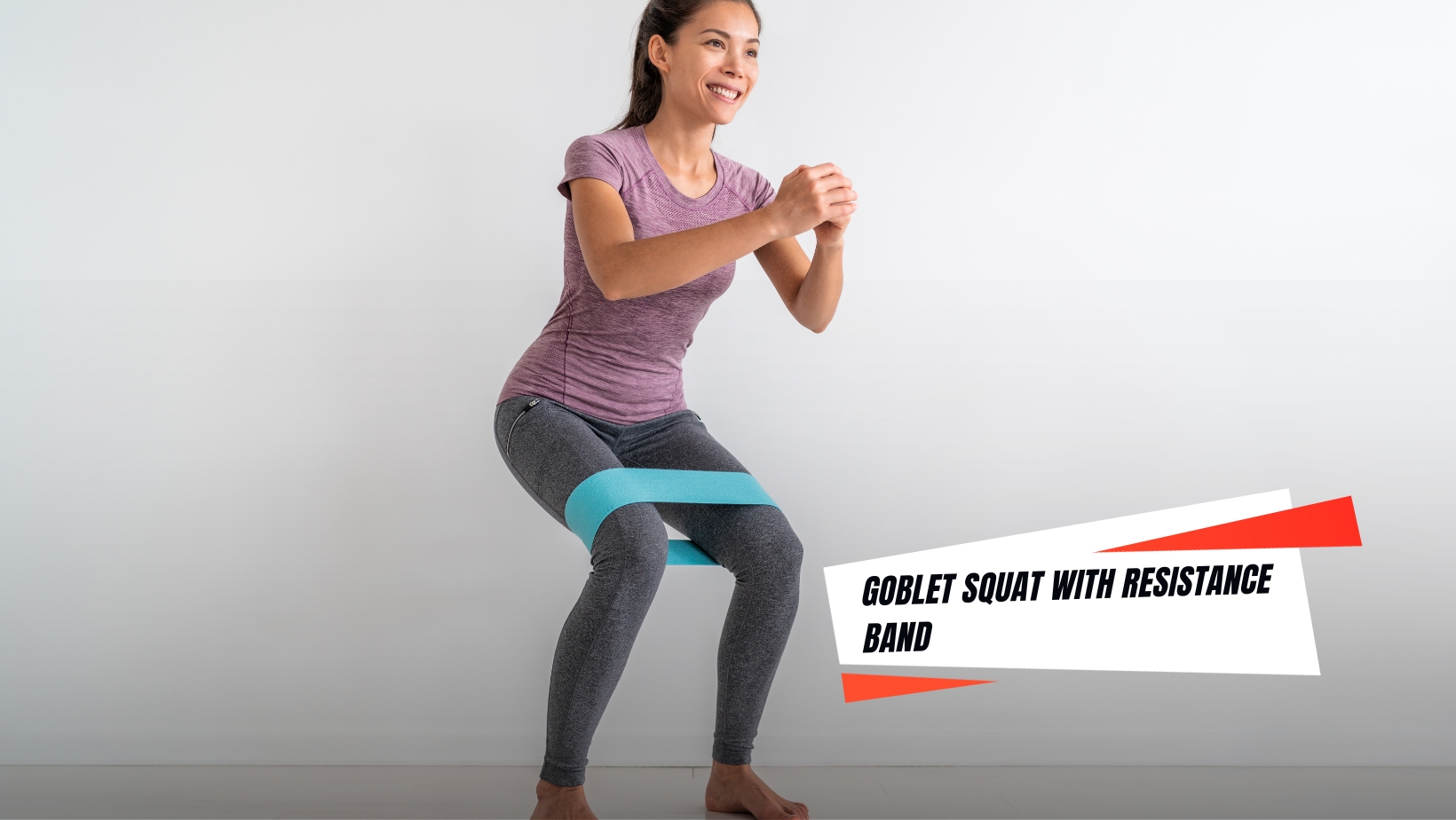Goblet Squat with Resistance Band
