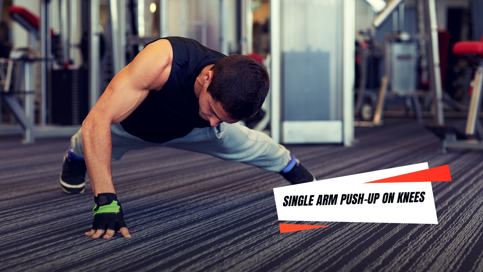 Single Arm Push-Up on Knees